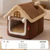 Nido para Gatos para Calidez Invernal, Casa Cerrada para Gatos, Casa para Gatitos, Villa para Perros Pequeños, Nido para Perros, Nido para Mascotas