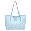 Bolso Casual de Gran Capacidad para Desplazamiento Diario para Mujer 2025 Nueva Moda Estudiante Universitario Clase Hombro Rayado Bordado Bolso Tote