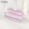 Wjia Pinça de Ácido Acético de Alta Textura Francesa Pinça de Tubarão Sentido de Alto Padrão Grampo de Cabelo Placa Traseira para Cabelo Pinça de Garra para Cabelo Prendedor de Cabelo