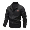 Jaqueta Masculina Casual Estilo Pai com Gola Alta, Peça de Roupa para Jovens, Top Versátil para Homens de Negócios, Jaqueta Casual Executiva