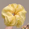 Anillo para el pelo de Intestino Grueso Amarillo Femenino Sentido de Atmósfera Malla Burbuja Tocado Cuerda para el pelo de Flor Cuerda para el pelo de Sentido Avanzado Cabeza de Bola Tocado