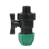 Conector Rápido para Tubería de Agua de PE Válvula para Tubería de Riego por Goteo Interruptor de Riego Ahorrador de Agua Rosca Exterior Tubo de Plástico Reparación de Emergencia Accesorios de Válvula de Bola de PE