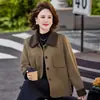 2026 Blusas da Moda Tamanho Grande Estilo Chinês para Mães, Novos Looks de Outono para Mulheres de Meia-Idade, Jaquetas Versáteis Soltas Tamanho Grande Estilo Chinês