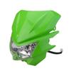 Motocicleta todoterreno Kawasaki KLX modificada nueva faro cara de fantasma Cara de fantasma capuchón bombilla H4 Cara de fantasma verde