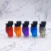 Encendedor Hengzheng comercio exterior al por mayor creativo pintura transparente con puntos plástico abatible inflable directo para cigarro