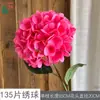 135 Piezas de Hortensias Artificiales, Hortensias Realistas tipo Llama, Decoraciones Frescas de Pared de Flores para Bodas, Flores Falsas para Área de Bienvenida y Guía de Pasillo Flores de Seda