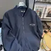 Chaqueta de Color Block con Solapa de Marca Nueva Tendencia Estilo Japonés para Primavera y Otoño para Hombres y Mujeres, Abrigo Casual Holgado Retro Ins para Parejas, Ropa de Trabajo
