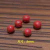 Acessórios de Cinábrio de Alto Teor, Areia Vermelha, Ano do Cavalo, Acessórios Culturais e Intelectuais, Pulseira de Contas, Contas Cilindricas, Materiais para Joias de Tecelagem DIY