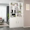 Divisória de Sala de Estar Moderna Simples Armário Hall de Entrada Armário Dupla Face para Hall Armário de Sapatos Estante de Livros para Casa Armário de Armazenamento