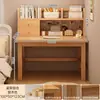 Escritorio de Madera Maciza Mesa de Estudio para Niños Escritorio de Escritura para Estudiantes en Casa Mesa Larga Simple Moderna para Habitación con Cajones