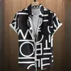 Camisa de Manga Corta para Hombre Estación Independiente Transfronteriza Elástica en Cuatro Direcciones Camisa Estampada en 3D Fábrica de Origen 2024
