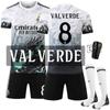 2425 Real Madrid Edición Especial Dragón Azul Patrón de Dragón Blanco Traje de Fútbol No.9 Mbappe 5 Bellingham 7 Vinicus