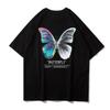 Roupas Casuais Personalizadas Europeias e Americanas com Estampa de Borboleta para Homens e Mulheres, Tamanho Grande Solto, Camiseta de Algodão de Manga Curta, Primavera e Verão, Atacado Aliexpress
