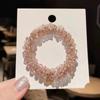 Cuerda de cabeza de cristal de alta calidad para mujer, nuevo estilo Mori, lazo de pelo sencillo, elegante y extrovertido, accesorio para el cabello de cola de caballo para adultos y celebridades de Internet.