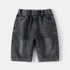 Ropa de Verano para Niños 2025 Verano Nuevo Pantalones Cortos de Color Sólido para Bebés Niños Grandes Pantalones Cortos de Mezclilla Suave para Bebés