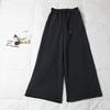 Calças Compridas Versáteis Casuais de Terry até o Chão, Calças Slimming de Perna Larga Estilo Preguiçoso, Calças Casuais Esportivas Simples, Estilo Hong Kong