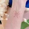 Pegatinas de Tatuaje de Mariposa Populares de Estilo Ins de Alta Gama Minimalistas Frescas y Románticas Transfronterizas