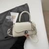 Bolso Cuadrado Pequeño Portátil Retro de Moda para Mujer 2025 Primavera Nuevo Estilo Coreano Estilo Occidental Casual Combinable Bolso de Hombro Cruzado