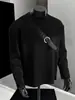 Sudadera estampada de otoño e invierno para hombre, colección primavera/otoño 2025, estilo coreano, nueva, cuello redondo, corte holgado, chic, estilo Hong Kong