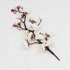 Buquê Artificial de Flor de Ameixeira Vermelha Ramo de Flor de Pêssego Flor Artificial de Plástico Wintersweet Decoração de Casa Interna Flor Flor Artificial Atacado