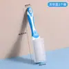 Escova de Sapato Nano Doméstica de Silicone com Cerdas Macias Escova de Cabo Longo Artefato de Limpeza Multifuncional Não Danifica Sapatos Escova de Sapato com Cerdas Macias Transfronteiriça