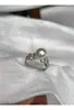 Anillo de Lujo Ligero de Zirconia y Perla de Cristal para Mujer, Estilo Ins, Gama Alta, Vintage, Diseño de Nicho, Anillo Ajustable para Dedo Índice