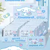Pañuelos Humectantes Auténticos Serie Sanrio Gato KT Cinnamoroll 24 Paquetes/Caja Exhibidora Pañuelos para Estudiantes de Primaria