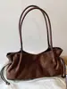 Bolso de mano plisado retro de alta costura estilo coreano para mujer, elegante bolso de hombro para el día a día, bolso de moda de nicho a la moda para llevar debajo del brazo