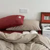 Juego de ropa de cama de cuatro piezas de algodón puro terciopelo de leche versión AB para otoño e invierno, funda de edredón de forro polar coral engrosada, sábana, sábana bajera juego de tres piezas