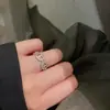 Anillo de Nariz de Cerdo para Mujer, Diseño de Nicho Ins, Lujo Ligero, Moda de Alta Gama, Anillo Personalizado de Zirconia para Dedo Índice, Regalo al por Mayor