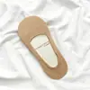Meias Invisíveis Femininas Curtas de Corte Baixo, Silicone Antiderrapante, Não Escorregam, Estilo Verão, Meias Finas da Moda