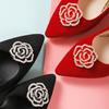 Venta caliente hebilla de zapato desmontable metal todo-combinable hebilla decorativa superior hebilla decorativa moderna girasol pedrería hebilla de zapato desmontable