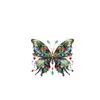Pendientes Acrílicos Transfronterizos Estilo Bohemio Pendientes Acrílicos de Mariposa Regalo Diario para Cumpleaños Fiesta Festiva