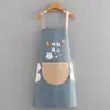 Atacado Novo Modelo Doméstico Cozinha 21 Seda Impermeável e à Prova de Óleo Roupa de Trabalho para Cozinhar, Logo Personalizável, Avental Espessado para Catering