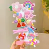 Grampo de Cabelo Infantil para Meninas, Presilha para Franja Lateral, Presilha Bb Fofa da Moda, Presilha Bico de Pato, Acessório Super Adorável para Cabelo de Bebê