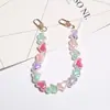 Pulsera Colgante Color Amor Funda Protectora para AirPods Decoración Colgante Cadena Chapada en Color Funda para Teléfono Móvil Cadena de Mano Accesorios