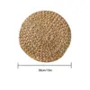 E-commerce transfronteiriço para tapete isolante térmico de cor natural estilo japonês proteção ambiental tapete de juta base para tigela de palha de milho base para vaso de aguapé