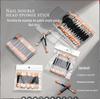 Esponja para Nail Art, Pincel de Maquiagem Espelho Mágico Aurora, Pincel Duplo para Sombra, Ferramenta Descartável para Sombrear o Nariz, Atacado