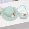 Bolsa Fresca Pequena Proteção Solar Chapéu de Sol Chapéu de Praia de Verão para Crianças Chapéu de Palha Ondulado Chapéu de Sol Dia das Crianças Presente de Aniversário