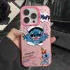 Imágenes de dibujos animados para funda de teléfono móvil Apple 15 más funda suave esmerilada para iPhone 16 14/13 funda de color plateado 12p