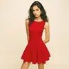 Pby15784 Ropa Europea y Americana para Mujer 2026 Amazon Verano Nuevo Vestido sin Mangas de Color Sólido con Retazos Vestido para Mujer Venta al por Mayor