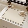 Tapete de drenagem de cozinha de estilo japonês Tapete de mesa de bar de bancada Tapete de mesa absorvente antiderrapante Tapete de mesa de isolamento térmico Tapete de máquina de café Bandeja de controle de bandeja Tapete de água