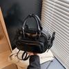 Mochila Nueva de Cuero Aceitoso de Comercio Exterior para Mujer, Mochila Pequeña de Moda Ins Coreana, Bolso Cruzado de Gama Alta de Nicho para Mujer