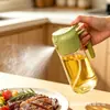 Botella rociadora de aceite al por mayor, antiadherente, para uso en cocina y hogar, botella rociadora de aceite para freidora de aire, atomizada, botella de aceite de vidrio engrosado, personalizable