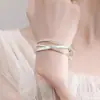Novo Bracelete de Prata Esterlina Coração Pulsante Três Vidas Três Mundos para Mulheres Multi-Anel Prata Sólida 9999 Presente para Meninas