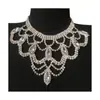 Collar Bohemio Exagerado Transfronterizo Moda Europea y Americana Lujo Strass Cristal collar Accesorios collar Joyería