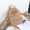 Mochila de Mujer Piel Genuina 2025 Nueva Moda Capa Superior Piel de Vaca Bolso Gran Capacidad Mochila de Viaje Simple Moderna