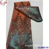 Bordado com fio de ouro e prata Tecido jacquard de brocado antigo Tecido de Renda de Brocado Africano
