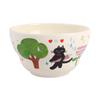 Crema de Gato Viento Calabaza Vajilla Cerámica Dibujos Animados Platos Domésticos Alto Valor de Color Rojo de Internet Bol de Arroz Bol de Sopa