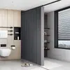 Cortina de ducha plegable transfronteriza, tela impermeable para baño, cortina divisoria para cabina de ducha, cortina colgante para apartamento y escuela